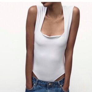 Zara White Bodysuit
